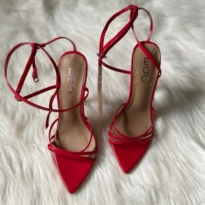 Red Pointed Toe Heels